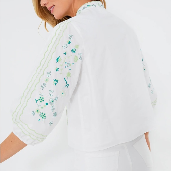 HYACINTH HOUSE Green Embroidery Erin Blouse - Picture 4 of 12